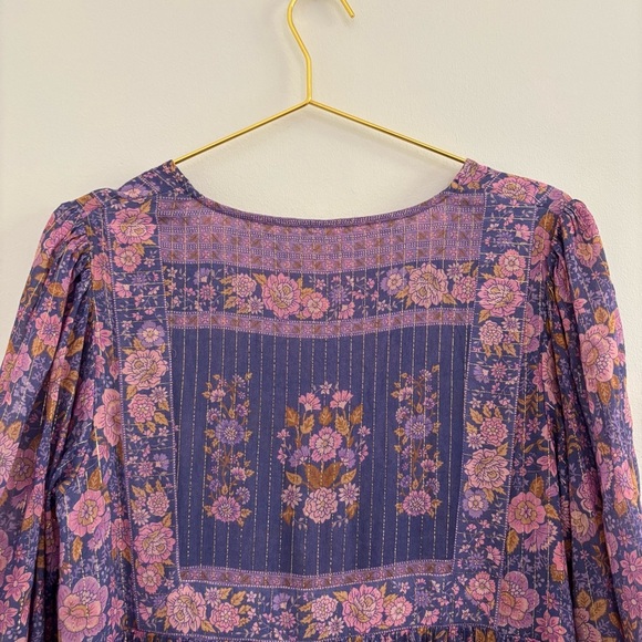 Spell & The Gypsy Collective Juniper Gown Sz M Long Maxi Dres Floral - Picture 9 of 11